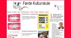 Desktop Screenshot of fordekulturskule.no