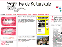 Tablet Screenshot of fordekulturskule.no